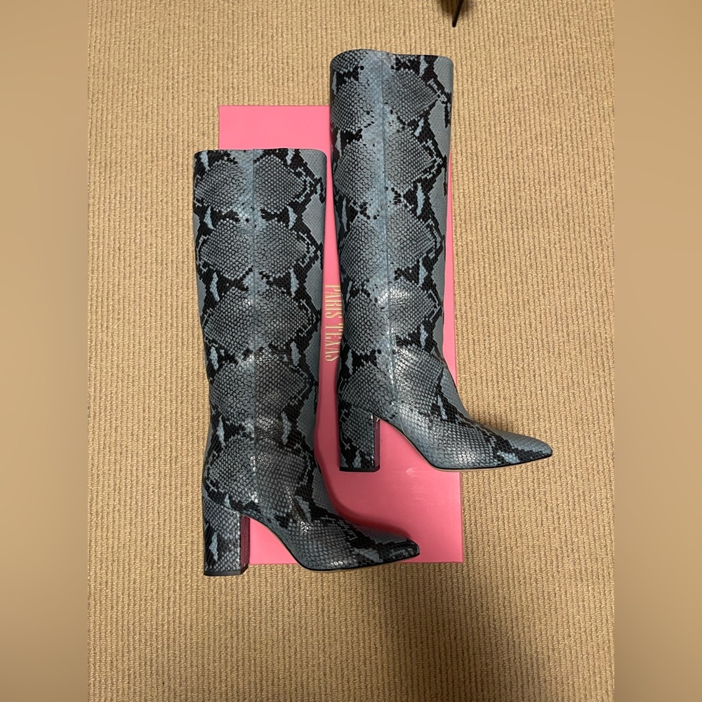 Paris Texas Blue Croc Boots